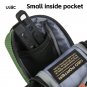 PB6 XS Gray_ULAC Durable Nylon MTB Saddle Rail Bag 0.5L Waterproof Bicycle Seatpost Bagpack Quick Re