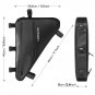 012_NEWBOLER Bicycle Bag Rainproof Large Capacity MTB Road Bike Frame Bag Triangle Pouch Waterproof
