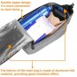 Grey_Bicycle Cycling Thermal insulation Back Saddle Tail Bags Rear Seat Trunk Bag Waterproof MTB Tra