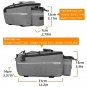 Grey_Bicycle Cycling Thermal insulation Back Saddle Tail Bags Rear Seat Trunk Bag Waterproof MTB Tra