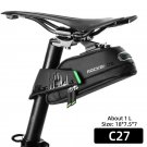 C27 1L_ROCKBROS Bicycle Bag 1.7L Waterproof Saddle Bag Large Capatity Quick Release Seatpost Shockpr C27 1L_ROCKBROS Bicycle Bag 1.7L Waterproof Saddle Bag Large Capatity Quick Release Seatpost Shockpr