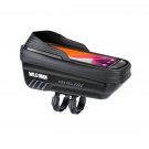 Black_WILD MAN E12X Bicycle Bag EVA Hard Shell Waterproof Touch Screen Front Beam Bag Quick Release 