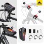 Black_WILD MAN E12X Bicycle Bag EVA Hard Shell Waterproof Touch Screen Front Beam Bag Quick Release 