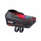 Black and Red_WILD MAN E12X Bicycle Bag EVA Hard Shell Waterproof Touch Screen Front Beam Bag Quick 