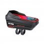 Black and Red_WILD MAN E12X Bicycle Bag EVA Hard Shell Waterproof Touch Screen Front Beam Bag Quick 