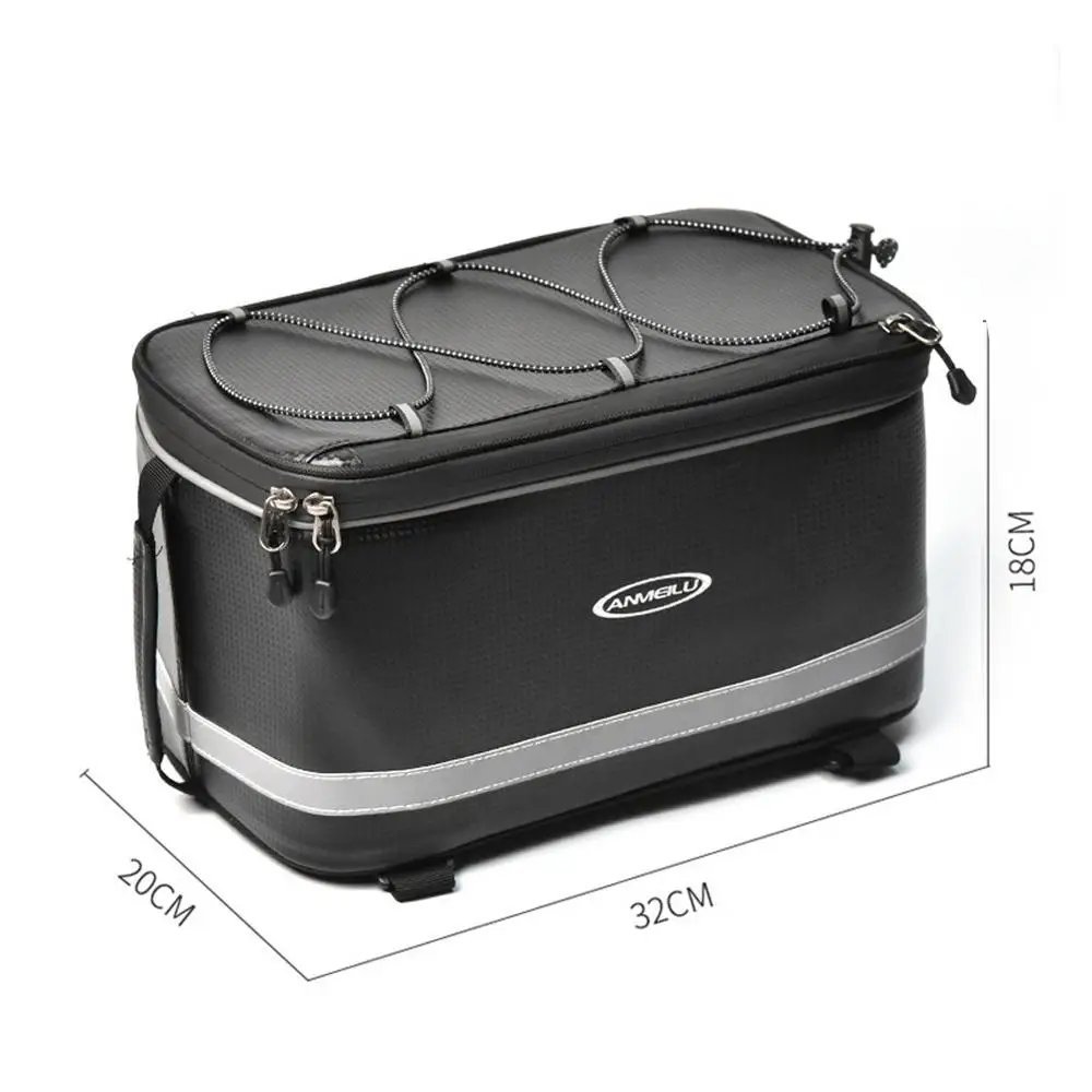 12L_8L Bicycle Bags Large Capacity Waterproof Cycling Bag Mountain Bike Saddle Rack Trunk Bags Lugga