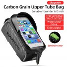 017-3bk 6.0inch_ROCKBROS Bike Bag Front Phone Bicycle Bag For Bicycle Tube Waterproof Touch Screen 017-3bk 6.0inch_ROCKBROS Bike Bag Front Phone Bicycle Bag For Bicycle Tube Waterproof Touch Screen