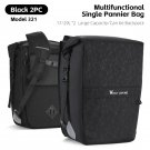 321B-2PCS 34-58L_WEST BIKING Full Waterproof Bicycle Pannier 25L Large Capacity Bike Rack Bag Long T