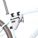 White_Rhinowalk Bike Front Frame Triangle Bag 0.9L Slightly Rainproof Bicycle Beam Bag MTB Road Bike