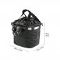 Grey_Bicycle Front Basket Bike Small Pet Dog Carry Pouch 2in1 Detachable MTB Handlebar Tube Hanging