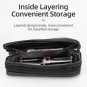 B66_ROCKBROS Hard Shell Bicycle Bag MTB Road Bike Bag Carbon Pattern Waterproof Top Tube Bag Cycling