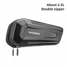 B67_ROCKBROS Hard Shell Bicycle Bag MTB Road Bike Bag Carbon Pattern Waterproof Top Tube Bag Cycling