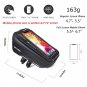XS2 red logo_WILD MAN Bicycle Bag 5.5-6.6 Inch Phone Bag Waterproof Front Frame Bag Sensitive Touch