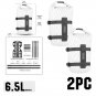 White-6.5L-2PC_Rhinowalk Bicycle Front Fork Bag 6.5L Waterproof Bikepacking Bag With Mounting Base T