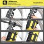 White-6.5L-2PC_Rhinowalk Bicycle Front Fork Bag 6.5L Waterproof Bikepacking Bag With Mounting Base T
