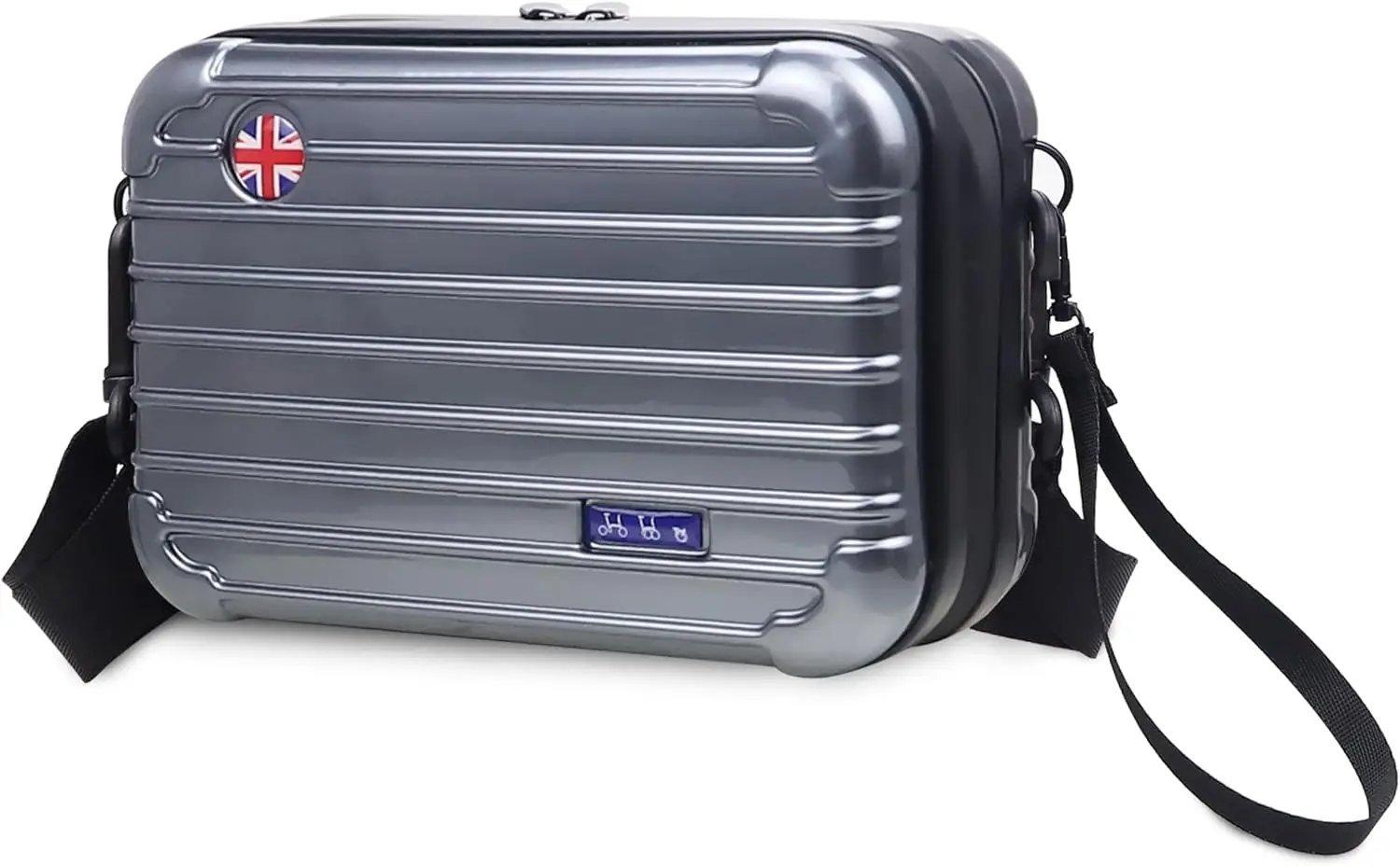 Light Grey_ZUKKA Bicycle 8 Inch Frame Bag Hard Case Plastic ABS Suitable for Brompton Large Waterpro