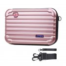 Pink_ZUKKA Bicycle 8 Inch Frame Bag Hard Case Plastic ABS Suitable for Brompton Large Waterproof Sto