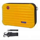 Yellow_ZUKKA Bicycle 8 Inch Frame Bag Hard Case Plastic ABS Suitable for Brompton Large Waterproof S