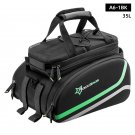 A6-1BK 35L_ROCKBROS 35L Waterproof Bicycle Bag MTB Bike Rack Trunk Pannier Bike Multifunctional Larg