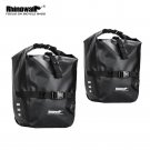 Black 20 2Pcs_Rhinowalk 2023 New 20L Waterproof Bicycle Pannier Bag Bike Accessories Portable Bike Black 20 2Pcs_Rhinowalk 2023 New 20L Waterproof Bicycle Pannier Bag Bike Accessories Portable Bike
