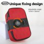 Khaki_CXWXC Lockable Bicycle Seat Pack MTB Road Bike boa System Waterproof Saddle Bag 0.6L Large Cap