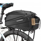 10L Black bag_Lixada Bike Rack Bag Waterproof Cycling Bike Rear Seat Bag Trunk Bags Large Capacity C