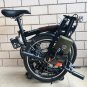 Gray Red Bag_TWTOPSE British Flag Folding Bike Bag For Brompton 3SIXTY Fnhon SP8 Water Resistant 105