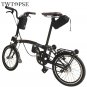 Green Orange Bag_TWTOPSE British Flag Folding Bike Bag For Brompton 3SIXTY Fnhon SP8 Water Resistant