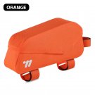Orange_WEST BIKING Bicycle Magnetic Lid Top Tube Bag With Bolts Mounted & Straps MTB Road Bike W Orange_WEST BIKING Bicycle Magnetic Lid Top Tube Bag With Bolts Mounted & Straps MTB Road Bike W