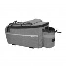 Grey_13L Bicycle Carrier Bag Bike Rear Basket Waterproof Pannier Trunk Bags Back Rack Rear Seat Bag 