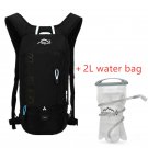 black 2L water bag_INOXTO 6L Cycling Bag Men's Women Riding Waterproof Breathable Bicycle Backpack,B