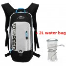 gray 2L water bag_INOXTO 6L Cycling Bag Men's Women Riding Waterproof Breathable Bicycle Backpack,Bi