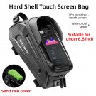 B68 6.8 inch_ROCKBROS Waterproof Touch Screen Bicycle Bag Top Front Tube Frame Bag MTB Road Bike Bag