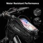 B68 6.8 inch_ROCKBROS Waterproof Touch Screen Bicycle Bag Top Front Tube Frame Bag MTB Road Bike Bag