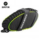 black green_ROCKBROS Bike Saddle Bag Rear 3D Shell Rainproof Reflective Cycling Seatpost Bag Shockpr