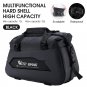 Black_WEST BIKING Hard Shell Bicycle Rear Carrier Bag Waterproof Travel Suitcases Shoulder Bag 13-25