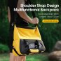 Yellow Black_WEST BIKING Hard Shell Bicycle Rear Carrier Bag Waterproof Travel Suitcases Shoulder Ba