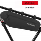 AS-018 4L_ROCKBROS 8L MTB Road Bike Bags Triangle Bag Pouch Reflective Rainproof Pannier Portable Ad