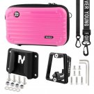 Model B Pink_MUQZI Bike Bag Bicycle Front Storage Bag for Brompton Folding Bicycle Bag Carrier Block