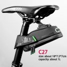 C27_ROCKBROS Rainproof Bag Shockproof Bicycle Saddle Bag For Reflective Large Capacity Seat Post Tai