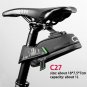 C27_ROCKBROS Rainproof Bag Shockproof Bicycle Saddle Bag For Reflective Large Capacity Seat Post Tai