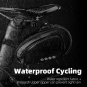 C27_ROCKBROS Rainproof Bag Shockproof Bicycle Saddle Bag For Reflective Large Capacity Seat Post Tai