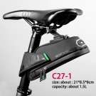 C27-1_ROCKBROS Rainproof Bag Shockproof Bicycle Saddle Bag For Reflective Large Capacity Seat Post T