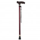 A Brown_Non-slip Walking Sticks For The Elderly Retractable Aluminum Alloy Multifunctional Cane With