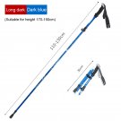Dark blue Long_Trekking Stick 5-Section Telescopic Folding Trekking Poles Outdoor Camping Ultralight Dark blue Long_Trekking Stick 5-Section Telescopic Folding Trekking Poles Outdoor Camping Ultralight