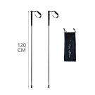 black 120cm 1 pair_HEALING 115g Ultra Light Weight Trekking Poles Foldable Hiking Sticks Carbon Fibe