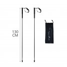 black 130cm 1 pair_HEALING 115g Ultra Light Weight Trekking Poles Foldable Hiking Sticks Carbon Fibe