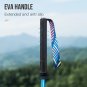 2pcs E4209_AONIJIE E4201 Lightweight Folding Collapsible Quick Lock Trekking Pole Hiking Pole Trail