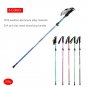 Black 36cm_5-Section Outdoor Fold Trekking Pole Camping Portable Walking Hiking Stick For Nordic Eld