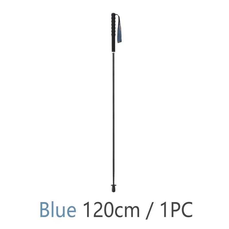 E1 120cm-1 PC_100% Full Carbon Hiking Poles Folding Ultra-light 5-Section Hiking Trekking Portable T